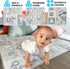 6-12 1-3 QUOKKA Baby Mat for Floor Play for Babies Months Super Soft Baby Floor Play Mat for Toddlers ABC Grey Extra