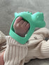 Itzy Ritzy 3 Bitzy Grip Hand Teether - Silicone Teether for Babies - Developmental Teething Toy with Easy-to-Hold Hand