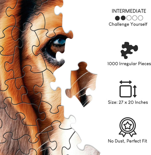 1000 No Image Puzzle Irregular Pieces Extreme Difficult Jigsaw Challenge Adults Hardest Puzzle No Guide Ultimate Brain