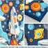 Set, 3D 8+ Micro Brick Rocket Building DIY Space Rocket Model Craft Kit, Wall Art Home Office Decoration or Table