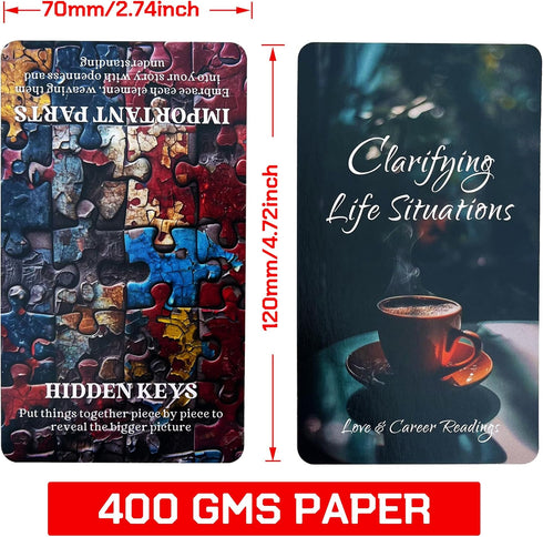 Clarifying Life Situations Oracle Cards, Love and Career Deck for Beginners, Covering Life, Love, and Spiritual Journey