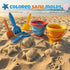 Cozycharm Set 2 2 2 6 Summer Beach Sand Toys for Toddlers, Portable Travel Beach Toys with Collapsible Buckets
