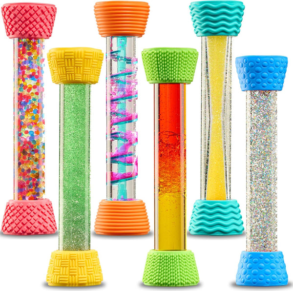 Special Supplies Liquid Motion Bubbler Toy Cool Tubes Colorful Hourglass Timer with