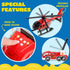 JOYIN 25 in 1 Fire Truck Vehicle Toy Set with Sounds and Lights, Mini Rescue Fire Truck Car Toy for Boys Over 3