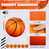 6 Pcs 5'' Mini Foam Basketballs, Safe Soft Replacement Pool Beach Basketball for Indoor Hoop, Party Sport Game