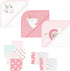 Hudson Baby Unisex Baby Animal Hooded Towel 3pk and 15 Washcloths, Unicorn,