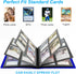 4 Pocket Card Binder for Trading Cards, 160 Pocket Album for Sports, Baseball, Game Cards, Mini TCG Binder (Navy Blue)