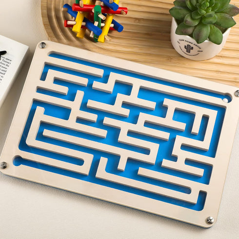 Marble Maze Circuit Game - Dementia Activities for Elderly Seniors - Wooden Maze Board Games Toy Gifts for Alzheimer's
