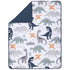 3 Set, Tummy Trend Lab Prehistoric Dinos Piece Crib Bedding Can Be Used As A Blanket Or A Playmat for Time, Includes