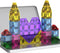 Mini Magnetic Tiles,78PCS Travel Magnetic Tiles Set with Iron Box,Portable Building Blocks