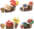 5-10 Playset 250 Pcs/19.5X13X3.5cm LAZACA Wood Craft Kits DIY for Kids Ages Wooden Art Paint Bulk Crafts Garden Loose
