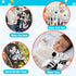 Baby Spiral Hanging Stroller and Car Seat Toys, Black and White High Contrast Sensory Toy for Newborns, Plush Activity