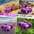 2.4 360 6 7 8 9 10 11 12 QUNREDA RC Cars, Purple Remote Control Car for Girls, GHZ Double Sided RC Stunt Car Rotating