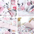 Set 4 Set, Set, Pea Pod Toddler Bedding for Girls, Piece Soft & Breathable Floral Crib Bedding Bed-in-A-Bag Toddler