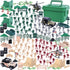 3 Otters 115PCS Military Soldier Set - Army Men Playset with Box, Jeep, Helicopter & Action Figures