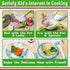 Sets 3-5 Lehoo Castle Wooden Play Food for Kids Kitchen - Pizza Toy with Pot & Pan, Play Kitchen Accessories, Pretend