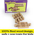 11 Pack Sets Pcs Deluxe Wooden Dog Bone Track Connector - Train Connector Pieces Compatible with All Wooden Train Track
