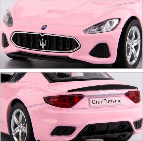 1/36 Scale Maserati GT Casting Car Model - Zinc Alloy Toy Car for Kids, Pull Back Vehicles Gift for Toddlers