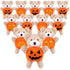 Hiboom 32 Pcs Halloween Plush Stuffed Animal Bear in Pumpkin Costume, Mini Soft Bear Doll for Boys Girls