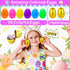 100 6 PCS Prefilled Easter Eggs with Surprise Golden Eggs & Assorted Toys, Plastic Fillers with Toys for Kid Toddler
