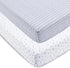 Generic 2-Piece 100% Set, Fitted Crib Sheets for Baby, Cotton Crib Mattress Sheets, Unisex Baby Crib Bedding Crib