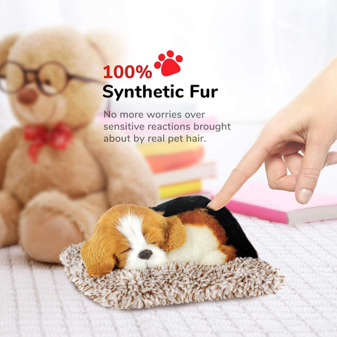 Mini Beagle, Realistic Stuffed Interactive Plush Toy, Electronic Pets Companion Pet Puppy with Synthetic Fur