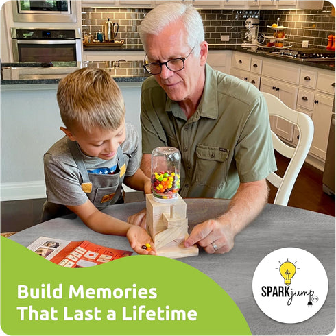 DIY Wood Building Kits for Kids - Creative Fun Wood Projects, STEM Teaching Woodworking Kit for Kids, Great Gift Idea