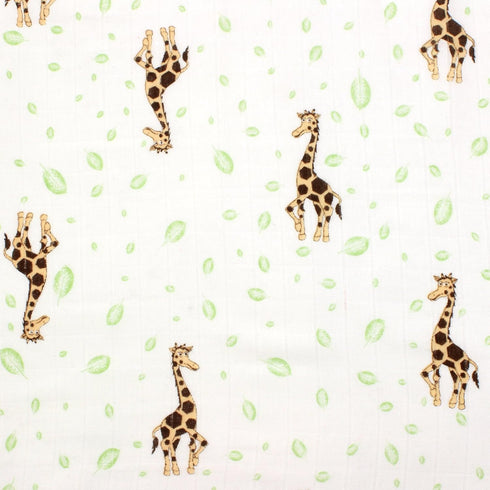 j & alex 100% Set 4 47 47 Cotton Muslin Swaddle Blankets, of Receiving Blanket for Baby Girls and Boys, Animal Theme
