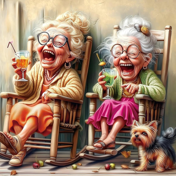500 Piece Jigsaw Puzzle for Adults Seniors Joyful Moments Heartwarming Porch Scene