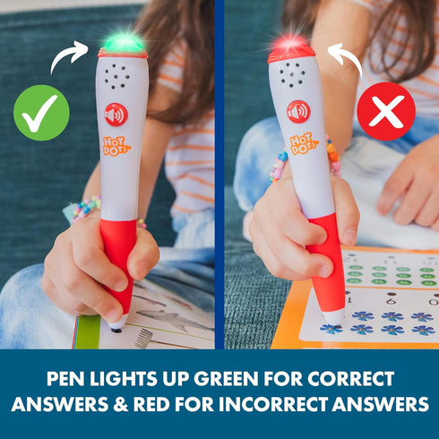 Educational Insights Hot Dots First Grade Workbook: Math & Reading - Learning Activities for Kids Ages 6+