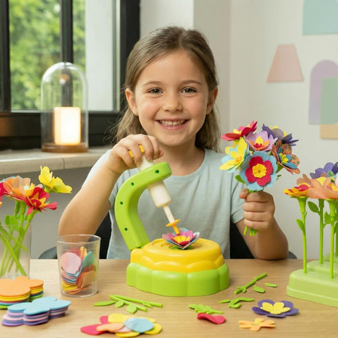 3+ Fabric Flower Bouquets Toys, DIY Craft Kits Toys for Kids - Flowers Market Toy, Build Your Flower Bouquet, Arts