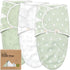 3-Pack Organic Baby Swaddle Sleep Sacks - Swaddles for Newborns, Infant 0-3