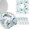DEEKI 20 Pcs Toilet Seat Covers Disposable for Kids&Adults, Extra Large No-Slip Waterproof