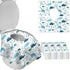 DEEKI 20 Pcs Toilet Seat Covers Disposable for Kids&Adults, Extra Large No-Slip Waterproof