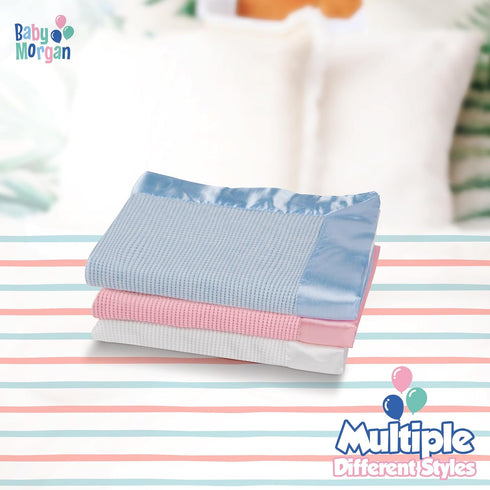 18" 20" Thermal Waffle Knit Baby Blanket - Soft Breathable Mini Blanket for Newborns and Infants - Toddler Blankey