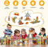 120 2 3D 3 4 5 6 7 8 9+ HarworLife PCS Magnetic Tiles, Diamond Magnet Tiles with Cars Magnetic Blocks STEM Toys Kids