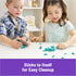 Kinetic Sand Castle Case with 1lb Teal Play Sand, Sensory Toys for Kids Ages 3 and Up, Multipurpose Storage Container
