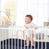 Navy Blue Fitted Crib Sheet for Baby's Comfort