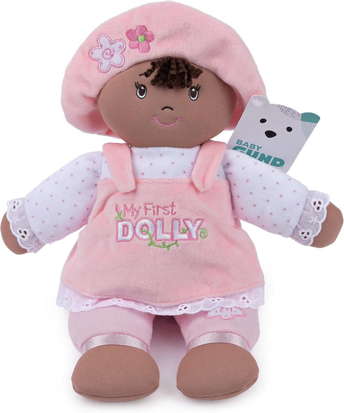 GUND Baby My First Dolly - Plush Doll for Babies and Toddlers, Pink/White, 13”