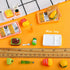 Miniature Tea Dollhouse Kitchen Accessories Set, Mini Food for Dollhouse Snacks, 22 Pieces Pretend Play Food Toys