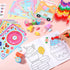 84Pcs Set BenLouis Candyland Party Favors Ice Cream Donut Coloring Book Crayon Stickers Bulk for Kids Cupcake Lollipop