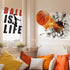 Basketball Wall Decor, 18 x 38 Inch 3D Self Adhesive Removable Wall Decal Stickers for Boys Bedroom
