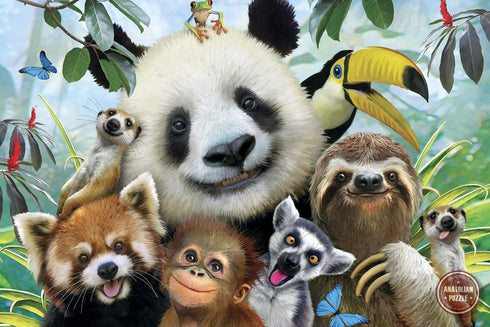 Anatolian 100534247 Puzzle: 500 Zoo Selfie=, multicolor