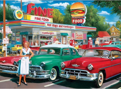 XAPAEG 500 Pieces Jigsaw Puzzles, Retro Style 500 piece Puzzles for Adults, Car