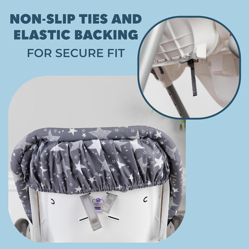 3-5 Todays Kids High Chair Pad - Machine Washable High Chair Cover, Easy Use Highchair Cushion, Soft Highchairs Covers