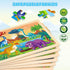 6 Pack 3 4 5 60 LACCHOUFEE Wooden Vehicle Puzzles for Kids Age Year Old, Pcs Montessori Toddler Animals Jigsaw Puzzles