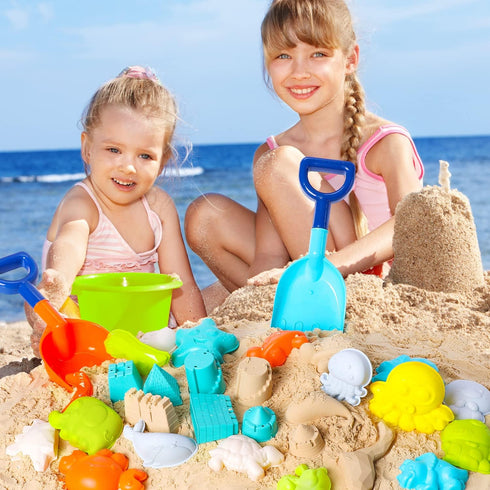 29 Summer TOY Life Pcs Dinosaur Beach Toys Sand Toys Toddlers with Castle Bucket Shovels & Sand Castle Building Kit