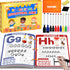 Educational Workbook for Preschool Learning Activities, 62 Reusable Pages for Kids, Number Letter Tracing
