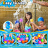 SOPPYCID 16PCS Reusable Water Balloons - Quick Fill Water Balls Toys For Toddler Age 4-8 - Refillable Magnetic