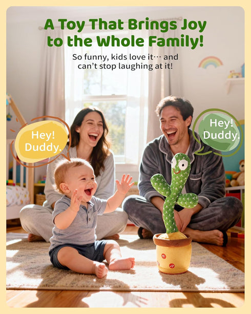 0-6 3-6 6-12 12-18 2 3 4 5 6 7 8 9 10 120 Dancing Talking Cactus Baby Toys Months, Toddler Boys Girls Gifts for Month